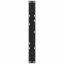 Patas para mesa de comedor forma V 2 uds negro 70x(30-31,3) cm