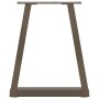 Patas mesa de comedor en forma de V 2 uds acero natural Acero