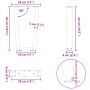 Patas para mesa de comedor en forma de V 2 uds antracita acero