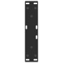Patas para mesa de comedor en forma de V 2 uds acero negro