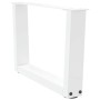 Patas para mesa de comedor forma V 2 uds blanco 60x(30-31,3) cm