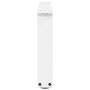 Patas para mesa de comedor forma V 2 uds blanco 60x(30-31,3) cm