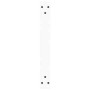 Patas para mesa de comedor forma V 2 uds blanco 60x(30-31,3) cm