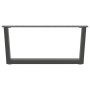 Patas para mesa comedor forma V 2 uds antracita 70x(30-31,3) cm