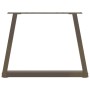 Patas para mesa de comedor forma de V 2 uds acero natural acero