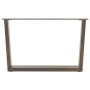 Patas para mesa de comedor forma de V 2 uds acero natural acero
