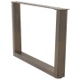 Patas para mesa de comedor forma de V 2 uds acero natural acero