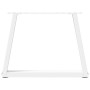 Patas para mesa de comedor forma V 2 uds blanco 70x(42-43,3) cm