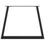 Patas para mesa de comedor en forma de V 2 uds acero negro