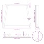Patas para mesa de comedor en forma de V 2 uds acero natural