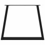 Patas para mesa de comedor en forma de V 3 uds acero negro