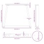 Patas para mesa de comedor en forma de V 3 uds acero negro