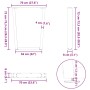 Patas para mesa de comedor en forma de V 2 uds acero natural