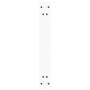 Patas para mesa de comedor forma V 2 uds blanco 70x(72-73,3) cm