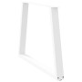 Patas mesa comedor forma V 3uds acero blanco 100x(72-73,3)cm