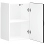 Mueble de pared de cocina Porto madera contrachapada negra