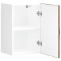 Armario de pared de cocina Porto madera vieja madera ingeniería