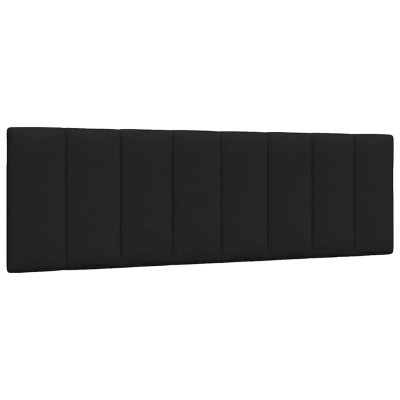 Cabecero de cama acolchado tela negro 160 cm
