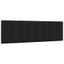 Cabecero de cama acolchado tela negro 160 cm