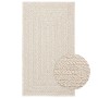 Alfombra ZIZUR apariencia yute interior exterior crema 60x110cm