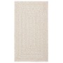 Alfombra ZIZUR apariencia yute interior exterior crema 60x110cm
