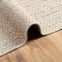 Alfombra ZIZUR apariencia yute interior exterior crema 60x110cm