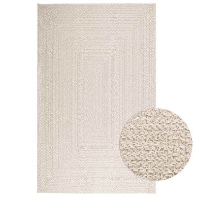 Alfombra ZIZUR apariencia yute interior exterior crema