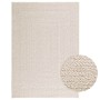 Alfombra ZIZUR apariencia yute interior exterior crema