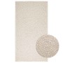 Alfombra ZIZUR apariencia yute interior exterior crema 80x150cm