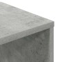 Estantería madera ingeniería gris hormigón 34x31x112 cm