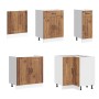 Mueble cocina Lucca madera vieja 11 pzas madera contrachapada