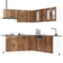 Mueble cocina Lucca madera vieja 11 pzas madera contrachapada
