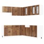 Mueble cocina Lucca madera vieja 11 pzas madera contrachapada