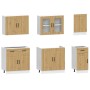 Mueble de cocina Kalmar 7 piezas artesanal roble