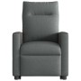 Sillón eléctrico reclinable elevable de tela gris oscuro