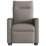 Sillón eléctrico reclinable elevable de tela gris taupe