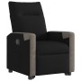 Sillón reclinable elevable tela negro