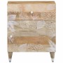 Mesita de noche madera maciza de mango 50x33x60 cm