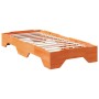 Estructura de cama apilable sin colchón marrón cera 75x190 cm