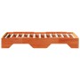 Estructura de cama apilable sin colchón marrón cera 75x190 cm