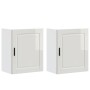 Armarios pared para cocina 2 uds Porto blanca alto brillo