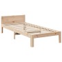 Estructura de cama sin colchón madera maciza de pino 80x200 cm