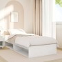 Sofá cama sin colchón madera maciza de pino blanco 80x200 cm