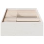 Sofá cama sin colchón madera maciza de pino blanco 80x200 cm
