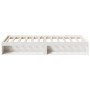 Sofá cama sin colchón madera maciza de pino blanco 80x200 cm