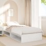 Diván sin colchón blanco 75x190 cm madera maciza de pino