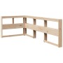 Cama con estantería sin colchón madera maciza de pino 100x200cm