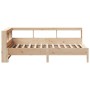Cama con estantería sin colchón madera maciza de pino 100x200cm