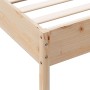 Cama con estantería sin colchón madera maciza de pino 100x200cm