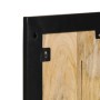 Perchero madera maciza de mango rugosa 40x2x80 cm